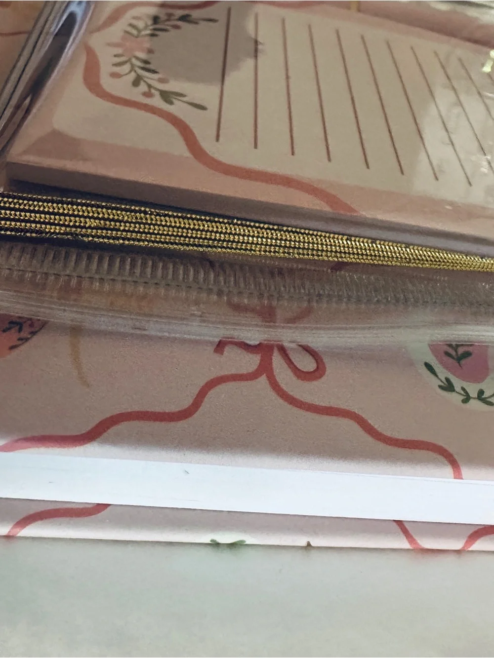 Pink Ballerina Spiral Notebook + Pen & Notepad Stationery Set